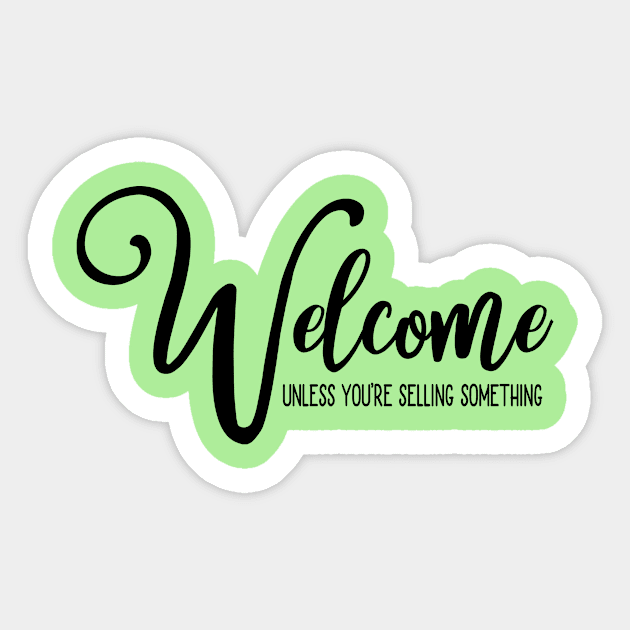 Welcome Sticker by Usea Studio